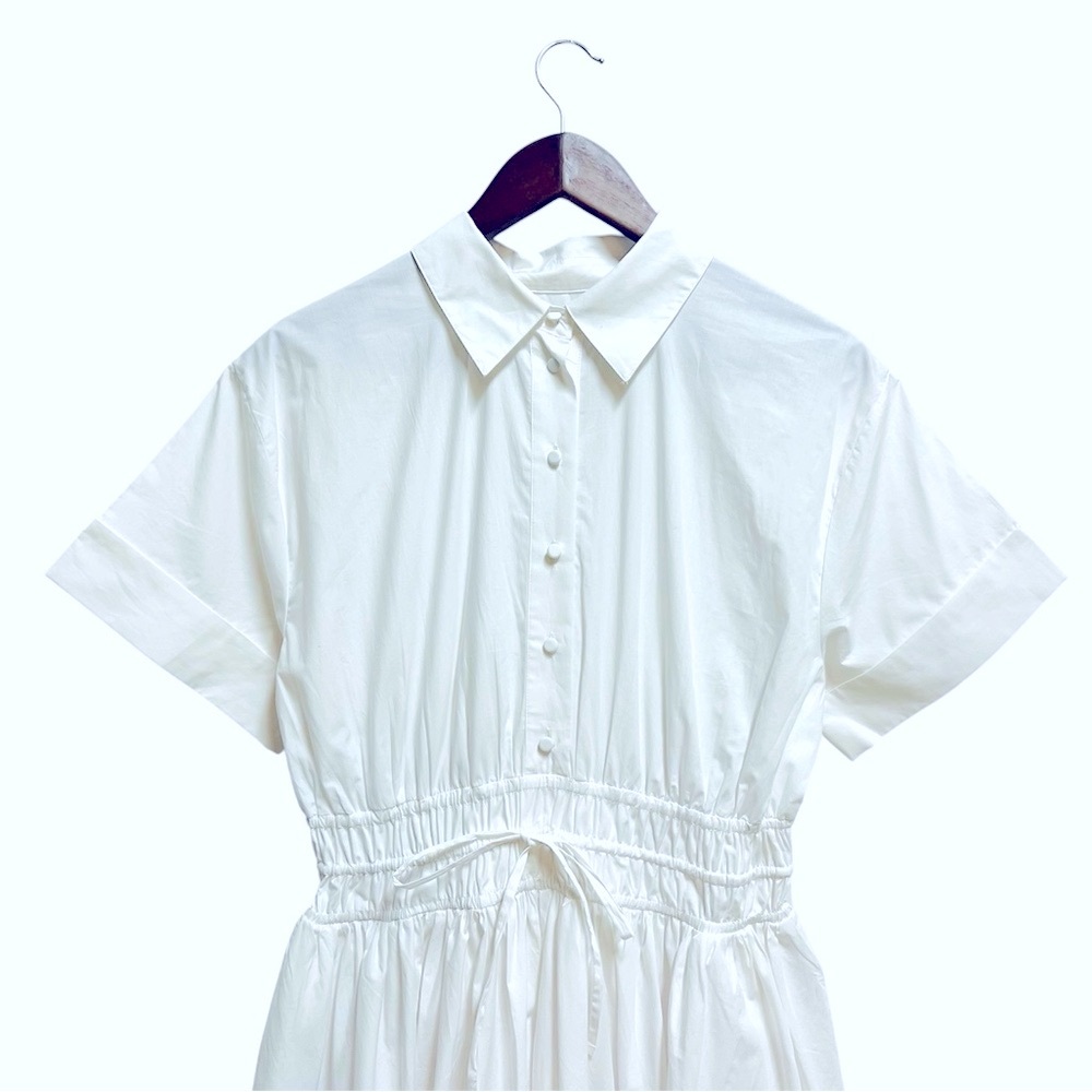 J.Crew Tall Elena shirtdress in cotton poplin size 6 NWT - Picture 5 of 6